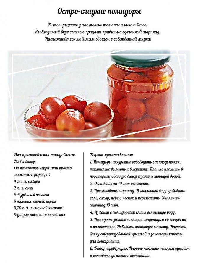 Консервирование помидоров на зиму в банках – рецепты приготовления