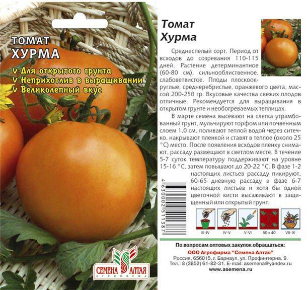 Томат хурма: описание и характеристика сорта, особенности выращивания помидоров, пасынкования, отзывы, фото