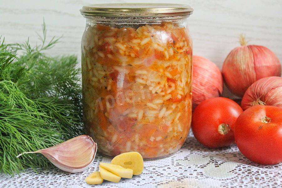 Салат с рисом на зиму: очень вкусные рецепты приготовления с овощами