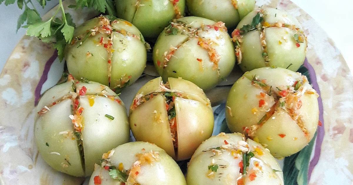 Квашеные зеленые помидоры на зиму в кастрюле и банках: рецепты быстрого приготовления с фото