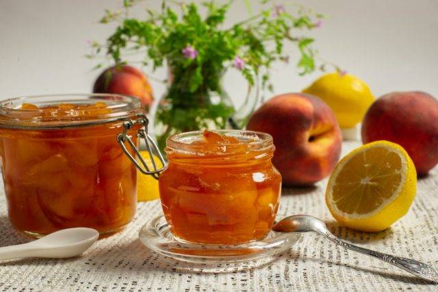 Варенье из персиков: рецепты на зиму дольками, с косточками и без косточек, «пятиминутка», с апельсинами, яблоками, лимоном