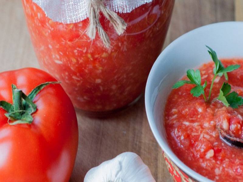 Как приготовить приправу из помидоров на зиму: рецепты приправы из томатов и чеснока, способы приготовления