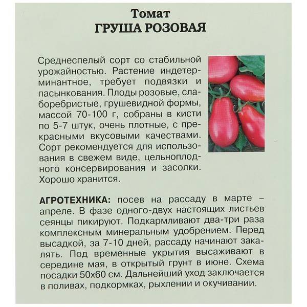 Детям нравится свежим, прямо с куста, описание сорта томата «розовая груша»