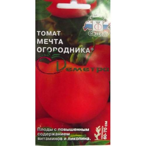 Фото, видео, отзывы, описание, характеристика, урожайность сорта помидора «мечта огородника».