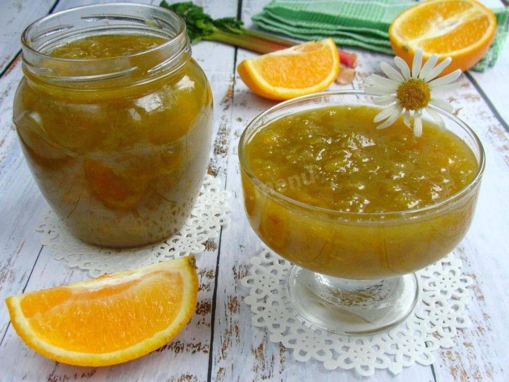 7 рецептов приготовления варенья из ревеня с апельсином и лимоном