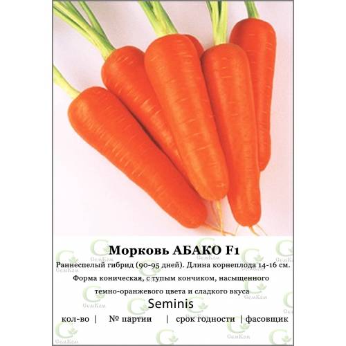 Лучшие сорта моркови абако