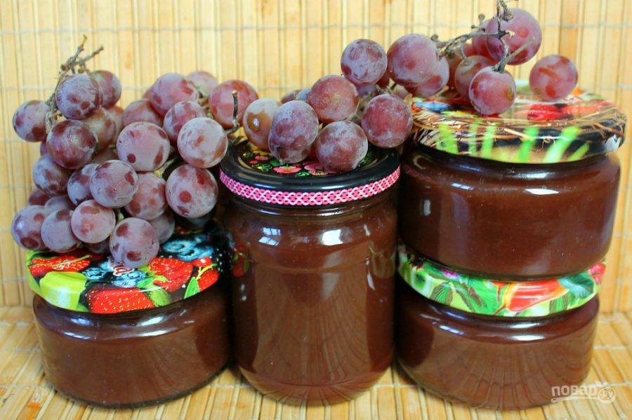 Варенье из винограда: пошаговые рецепты с картинками и фото