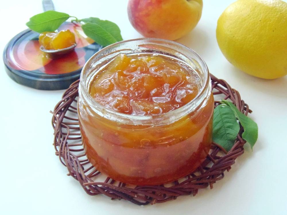 Простые рецепты варенья и джема из персиков дольками с лимоном на зиму